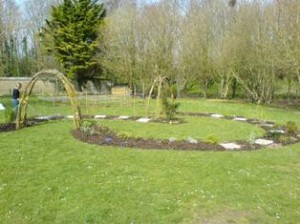 construction of sensory garden 