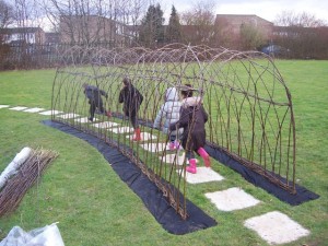 new living willow tunnel