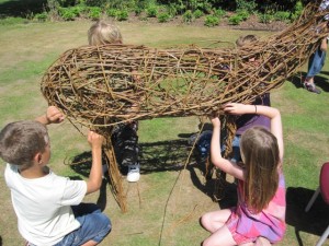 weaving the first deer